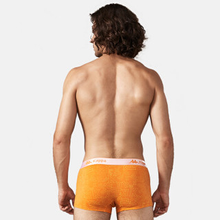 Kappa 卡帕 男士莫代尔中腰舒适性感透气平角内裤 KP8K04 橙色 180 (橙色、180、平角裤、莫代尔)