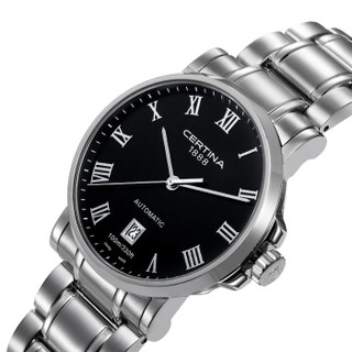 雪铁纳(CERTINA)瑞士手表卡门系列钢带机械男表C017.407.11.053.00