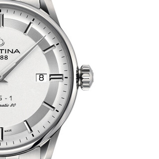 雪铁纳(CERTINA)瑞士手表喜马拉雅系列钢带机械男表C029.807.11.031.60