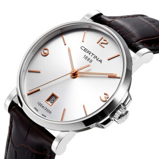 雪铁纳(CERTINA)瑞士手表卡门系列皮带石英男表C017.410.16.037.01