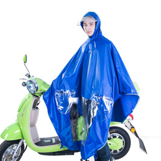 正招（kendo）户外骑行成人摩托车电动车电瓶车雨衣男女式单人雨披加大加厚 天蓝色