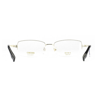 SEIKO精工 眼镜框男款半框纯钛经典系列眼镜架近视配镜光学镜架HT01080 C25 55mm 金色