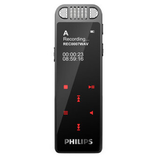 PHILIPS 飞利浦 专业录音笔 VTR8060 16G 高清降噪 APP语音转文字 支持内存卡 自带外放 采访会议便携录音器