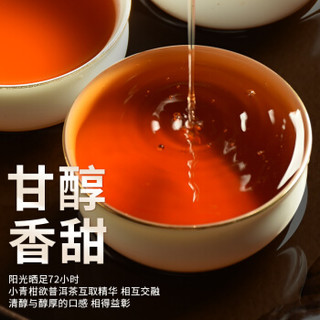 印象堂 茶叶 正宗生晒新会小青柑普洱茶500g茶叶礼盒装 陈皮柑普茶云南宫廷普洱熟茶