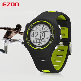 宜准EZON户外智能跑步表运动男GPS心率多功能防水时尚电子手表E1B13