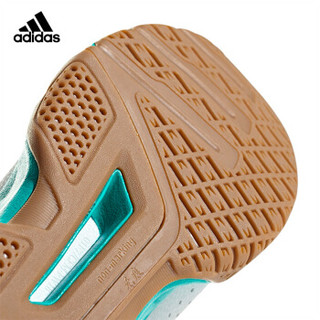 adidas 阿迪达斯 Wucht P3羽毛球鞋耐磨运动跑步鞋减震透气羽毛球鞋中性款白蓝DB2171 41码/7.5