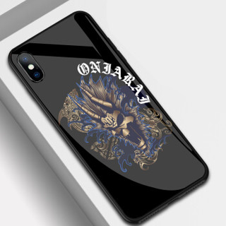 莫凡 苹果XS Max手机壳 iphone xs max定制玻璃个性彩绘潮男女全包防摔款手机壳 适用于iphoneXSmax海神