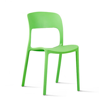 94027 户外休闲椅 伊姆斯洽谈椅 北欧塑料餐椅 绿色