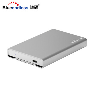 蓝硕（BLUEENDLESS）U23QC TYPE-C移动硬盘盒USB3.1全金属2.5英寸   配C-USB线