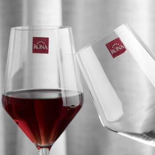 洛娜（RONA）红酒杯 高脚葡萄酒杯波尔多红酒杯 红酒具 无铅水晶杯酒具2只装（ 520ml*2）
