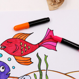 韩国东亚（DONG-A）24色水彩笔 美术卡通涂鸦水彩笔 儿童学生绘画彩笔 24色/胶盒  黑金刚WTP24