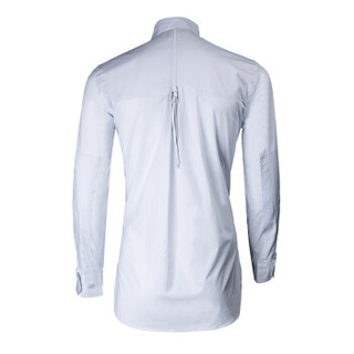 Y-3 山本耀司 男士白色棉质长袖拉链衬衫 B49885 M