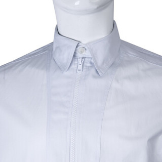 Y-3 山本耀司 男士白色棉质长袖拉链衬衫 B49885 M