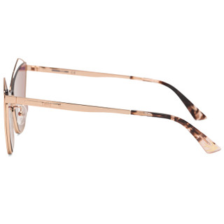 MCQ 麦昆 eyewear 女款太阳镜 国际版金属框太阳镜 MQ0158S-004 金色镜框蓝紫色镜片 54mm