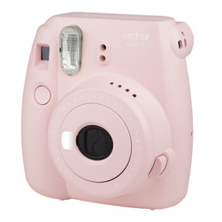 富士一次成像相机（instax）mini9 相机（mini8升级款） 浅莲粉 实用套餐（含10张胶片）