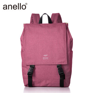 anello 阿耐洛 自营旗舰店 潮流时尚高密度翻盖双肩背包H1151粉红色