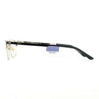 SEIKO 精工 眼镜框男款全框纯钛商务眼镜架近视配镜光学镜架HC1017 C90 54mm 亮深褐色