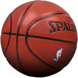 斯伯丁(SPALDING)NBA彩色运球人室内室外PU篮球 74-601Y