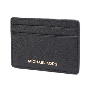 MICHAEL KORS 迈克·科尔斯 MONEY PIECES系列 MK卡包牛皮包女士卡包卡夹 32F7GF6D0L BLACK黑色