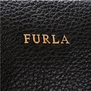 FURLA 芙拉 ALBA系列 女士 牛皮革 黑色 S号 手提斜挎单肩包 984381 黑色