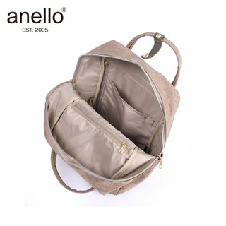 anello 阿耐洛 自营旗舰店 潮流时尚染色出走包书包小号双肩背包C1222浅棕色