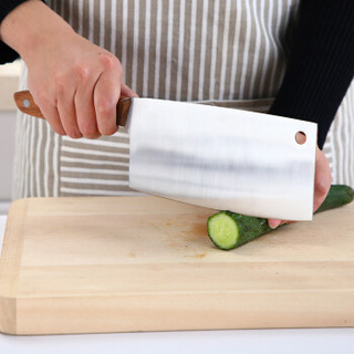 御良材 不锈钢菜刀 中式厨师刀 切片刀 中片刀 单刀 肉片刀 厨房刀具 M系列 YBD-M02
