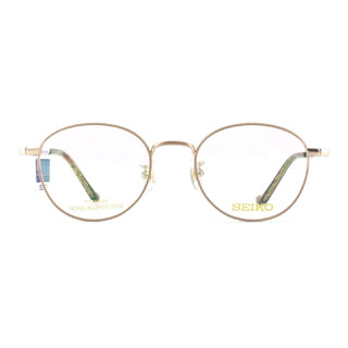 SEIKO精工 眼镜框男女款全框β-钛复古眼镜架近视配镜光学镜架HC3021