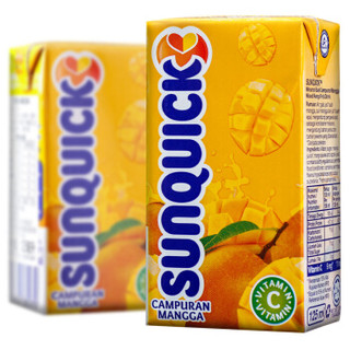 新的（SUNQUICK）芒果 水果饮料 125mL*24盒 整箱