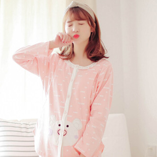 诺宜（nuoyi）月子装月子服家居服哺乳衣孕产妇睡衣J38037粉色M