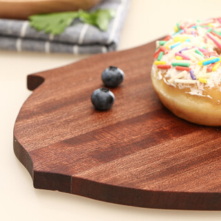 达乐丰 实木菜板 乌檀木砧板进口实木菜板面包板水果板 家用案板WT016(35*18*1CM)