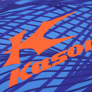 KASON 凯胜 情侣款羽毛球运动服短袖比赛训练上衣男款 FAYN017-1  海滨蓝 M码