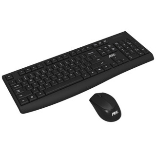 AOC KM120 无线2.4G键鼠套装 轻薄键盘鼠标套装台式机电脑一体机笔记本键盘
