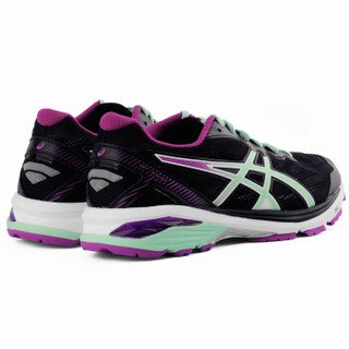 ASICS 亚瑟士 GT-1000 5 男女跑鞋 T6A3N/T6A8N运动鞋 T6A8N-9087 黑色/绿色/淡紫色 38