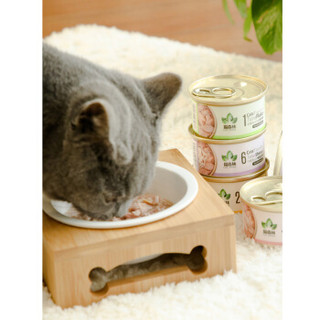 猫森林 宠物猫零食猫罐头 泰国进口白肉汤罐 吞拿鱼+鲜虾系列85g*24整箱装