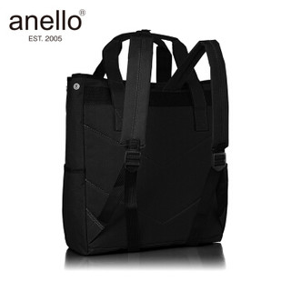 anello 阿耐洛 自营旗舰店 潮流时尚男女书包两用手拎双肩背包N0071黑色