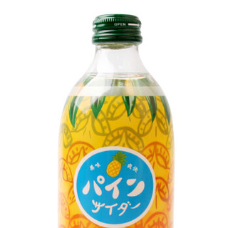 日本进口 友傑（jie）碳酸饮料菠萝味果味汽水 300ml*4瓶装