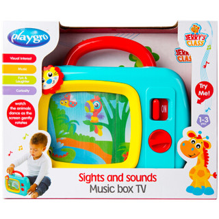 派高乐Playgro 益智玩具 婴幼儿宝宝音乐电视 复古玩具八音盒适合1-3岁宝宝