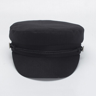 纪维希（Jiweixi） 帽子 女士贝雷帽海军帽 韩版纯色鸭舌帽日系学生百搭军帽 JWX603 黑色