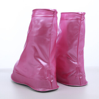 南极人雨鞋套男女通用雨天防水鞋套粉色S（35-36）25.5CM19D026