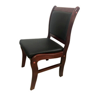 顺富美（SHUNFUMEI）实木椅 办公椅会议椅 橡木软包椅培训椅