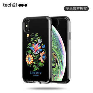 Tech21苹果新品iphone Xs Max手机壳 6.5英寸 保护套 Liberty系列之假面花  摄像头保护 支持无线充电