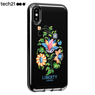 Tech21苹果新品iphone Xs Max手机壳 6.5英寸 保护套 Liberty系列之假面花  摄像头保护 支持无线充电