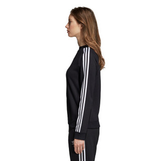 adidas 阿迪达斯 女子 三叶草系列 TRF CREW SWEAT 运动 卫衣 DH3127  黑色  M码