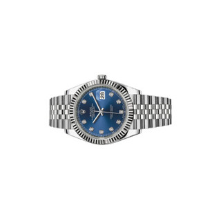 劳力士（ROLEX）手表 日志系列蓝盘五珠带镶钻自动机械男表126334-0016