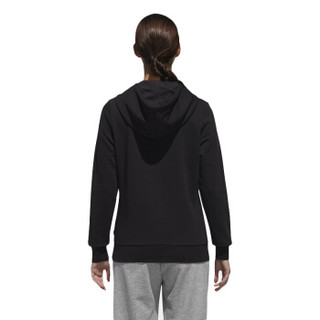 adidas 阿迪达斯 NEO 女子 休闲运动系列 W CE HOODIE 运动 套头衫 DM4144  黑色  L码