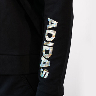 adidas 阿迪达斯 女子 型格系列 CREW SLV LNG 运动 套头衫 DT2398   黑色  XS码