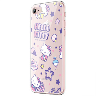 Hello Kitty iPhone8/7手机壳 苹果8/7卡通保护套 全包透明硅胶防摔软壳 欢乐凯蒂