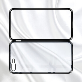 梵帝西诺  苹果7/8Plus手机壳抖音同款 二代网红万磁王iPhone8/7Plus潮牌苹果玻璃壳 透明黑边