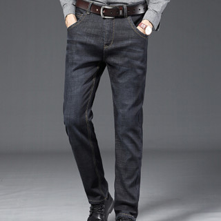 金盾（KIN DON）牛仔裤 新款男士时尚牛仔裤021黑色常规33