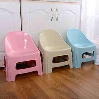 东旺（East well）儿童塑料椅子凳子 幼儿园靠背家居椅可爱加厚型塑料耐摔蓝色DW6036-L
